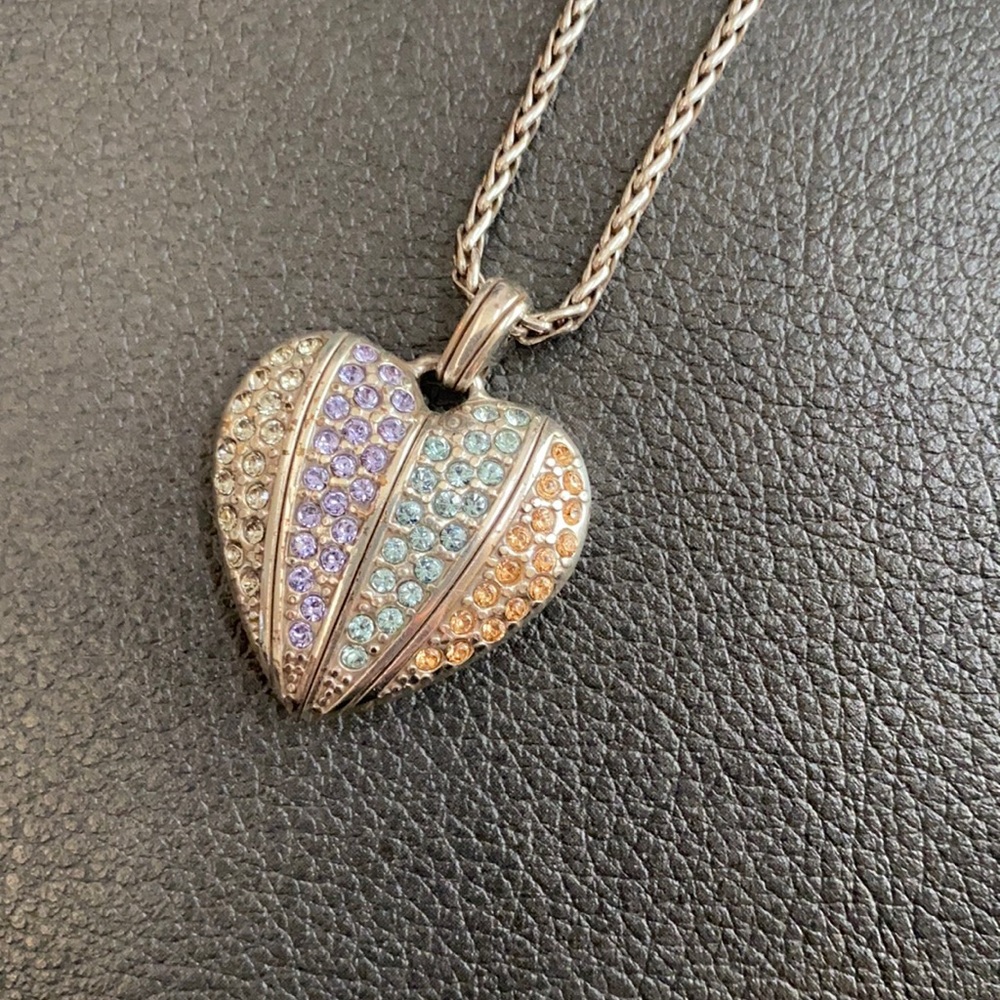 Brighton reversible heart pendant necklace
